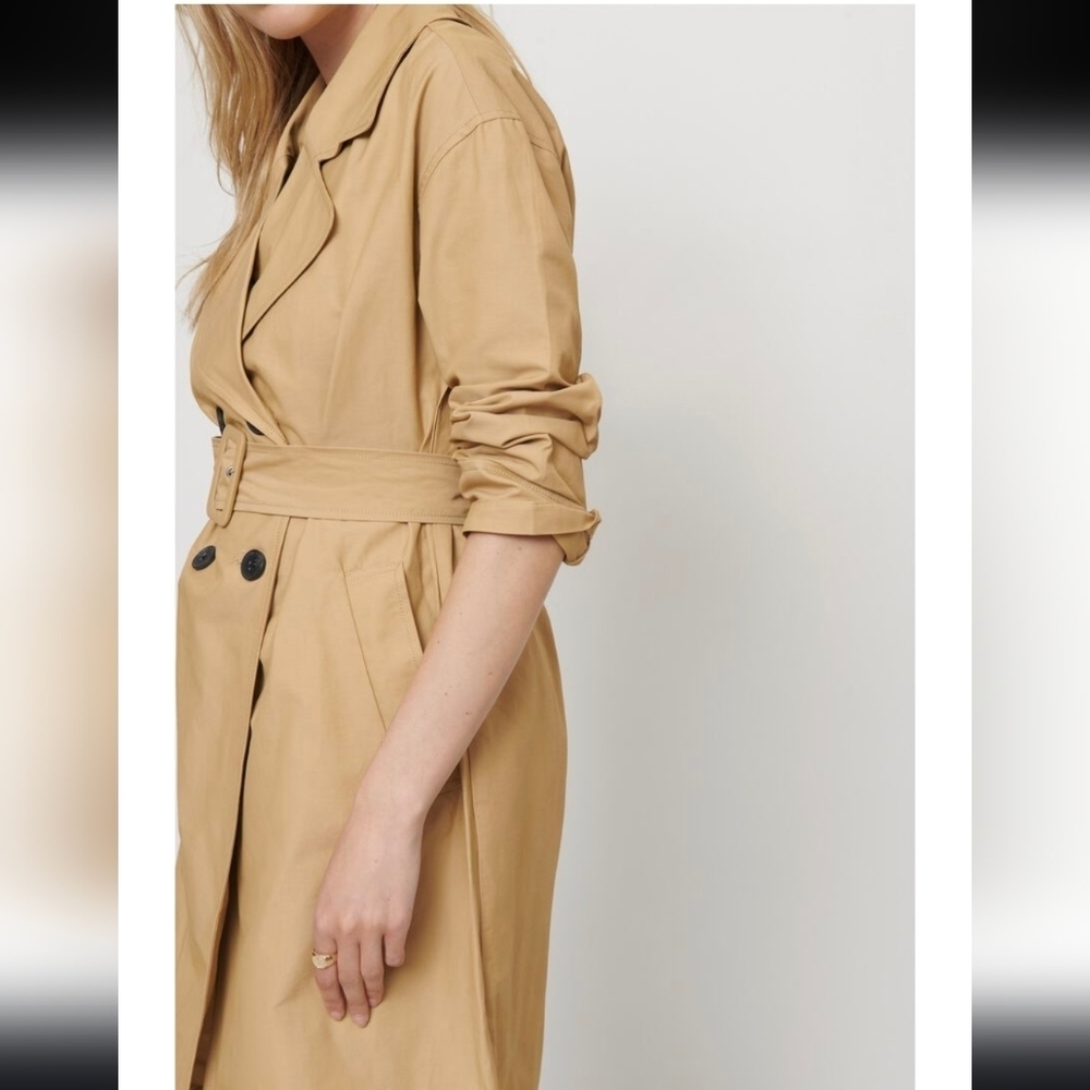 NWT Dynamite Belted Trench Coat - Picture 4 of 10